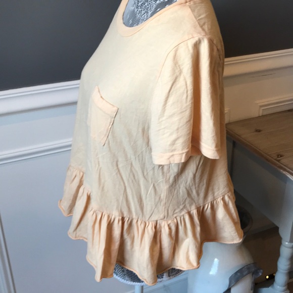 Truly Madly Deeply Peach Flared Tee - Picture 3 of 8